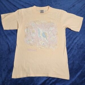 Vintage‎ Oneita Litchfrild Beach N.C. Peach Tee Large